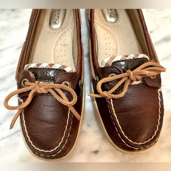 Sperry Angelfish Varsity Boat Shoe, Dark Brown - Picture 8 of 9